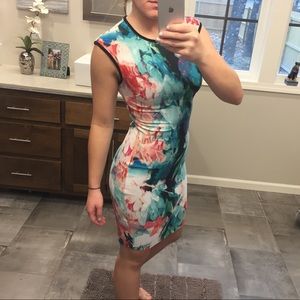Sexy Tropical Bodycon Dress Women's 2